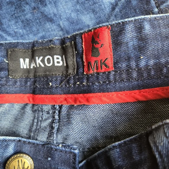 HOST PICK🎉🎊MAKOBI MK never worn distressed designer mens jeans 👖 sz36x34 - Picture 9 of 13